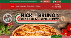 Desktop Screenshot of nickandbrunospizzeria.com